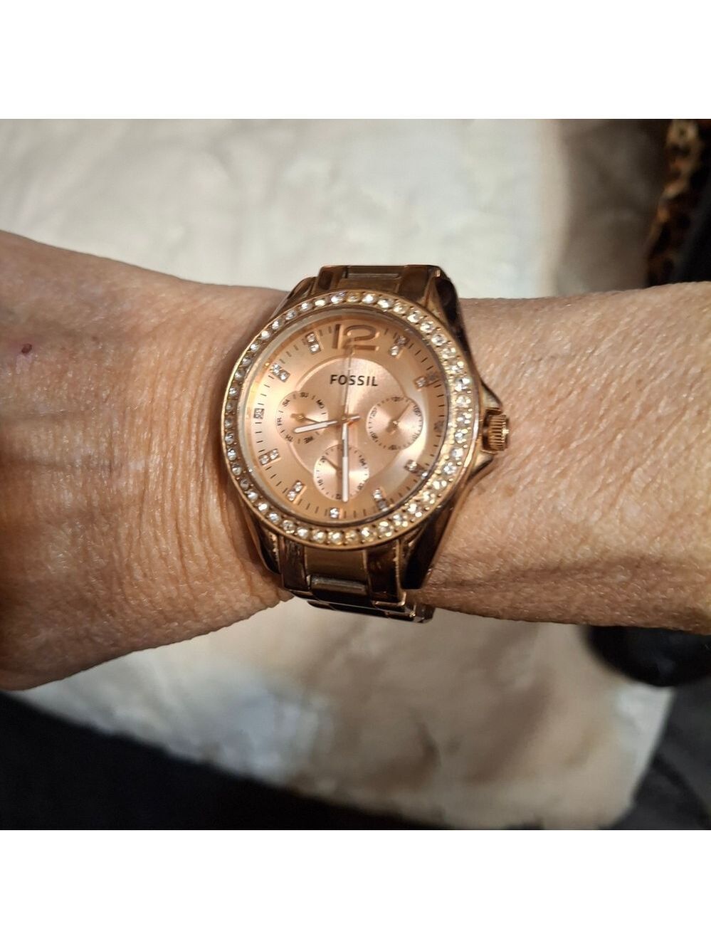 Fossil Riley Women's Rose Gold Watch